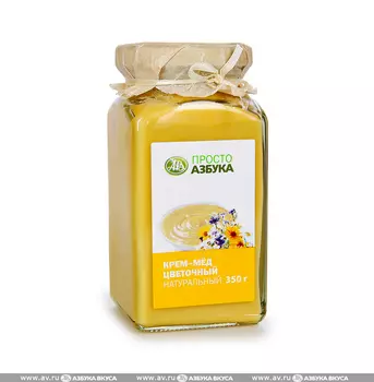 Крем-мед цветочный, «Просто Азбука», 350 г, Россия