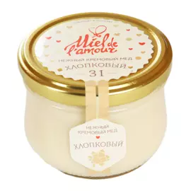 Крем-мед хлопковый, Miel de lamour, 250 г, Россия