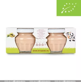 Крем творожный органический с какао 9% «Вкусняшка», эко-ферма «Рябинки», 260 г, Московская область, БЗМЖ