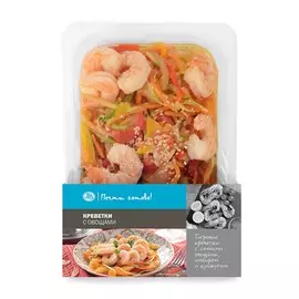 Креветки с овощами, «Почти готово», 400 г