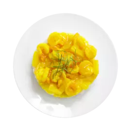 Креветки ваннамей в манговом соусе на рисе 300 г Уже Готово Россия