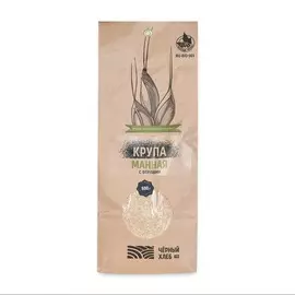 Крупа манная с отрубями БИО от Павла Абрамова, «Чёрный хлеб», 500 г, Тульская область