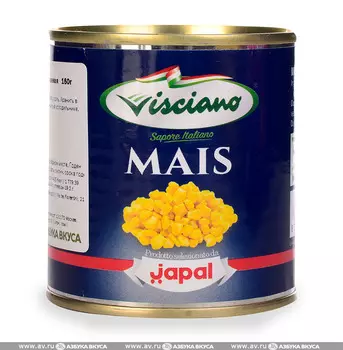 Кукуруза Visciano консервированная, 160г ж/б Италия