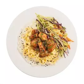 Курица терияки с рисом и омлетом 270 г Уже Готово Россия