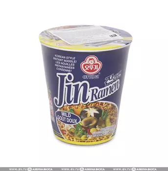 Лапша Ottogi быстрого приготовления со вкусом грибов 65 г Южная Корея