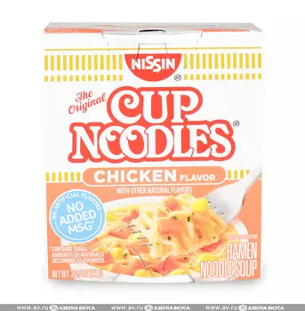 Лапша с курицей, CUP NOODLES, 64 г, США