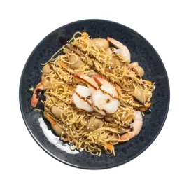 Лапша "Якуми" с курицей и креветками, «Уже Готово», 200 г