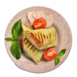 Лепешка с курицей и соусом дзадзики, 160 г "Уже Готово", Россия