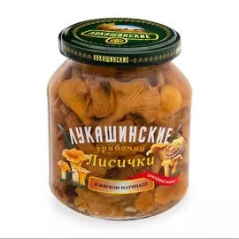 Лисички Лукашинские маринованные 340г Россия