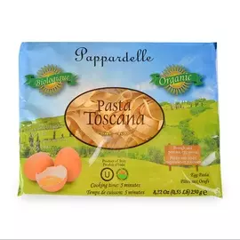 Макаронные изделия БИО паппарделле яичные, Pasta Toscana, 250 г, Италия