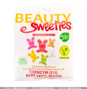 Мармелад BeautySweeties Зайчики фруктовый, 125 г Германия