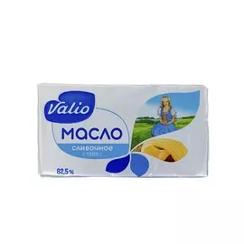 Масло кислосливочное Valio 82,5% 180 г, Россия, БЗМЖ