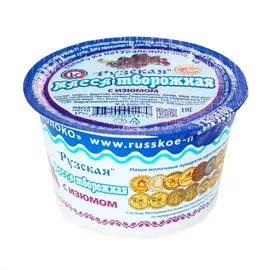 Масса творожная Рузская 10% с изюмом, 175г Россия