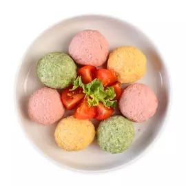 Митболлы из курицы с морковью, свеклой и шпинатом Уже Готово 105 г Россия