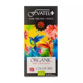 Молочный шоколад F.Vatel "Органик" 100 г Франция