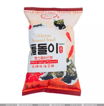 Морская капуста Doldori в кляре со вкусом перца 30г Южная Корея