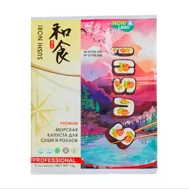 Морская капуста Nori Land для суши 13г Южная Корея