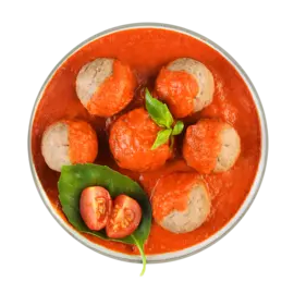 Мясные шарики на пару с томатным соусом, «Уже Готово», 4 шт в наборе 180 г Россия