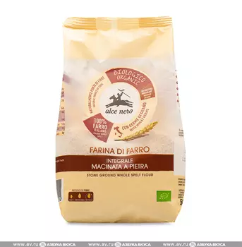 Мука Alce Nero из спельты БИО 500 г Италия