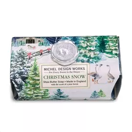 Мыло в бумажной обёртке "Новогодний снег" MICHEL DESIGN WORKS 246г Великобритания