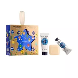 Набор L'Occitane Праздничная Звезда Карите 2020 (Мыло 25г+Крем для тела 20мл+Крем для рук 10мл) Маноск Франция
