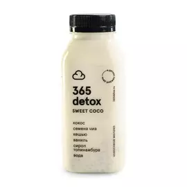 Напиток безалкогольный Кокосовое молоко "365 detox" SWEET COCO, 330 мл, Россия