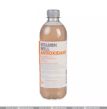 Напиток безалкогольный Vitamin Well Antioxidant со вкусом персика Vitamin Well AB 0.5л Нидерланды