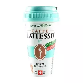 Напиток кофейный Caffe LATTESSO FIT 1,2% с печеньем 250мл Швейцария, БЗМЖ