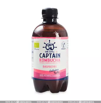 Напиток Комбуча The GUTsy Captain Органик Малина 0.4л Португалия