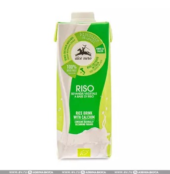 Напиток рисовый Alce Nero БИО (без глютена) 500мл Италия