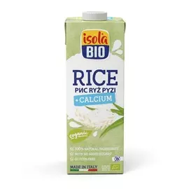 Напиток рисовый ISOLA BIO натуральный с кальцием (без глютена) 1 л Италия