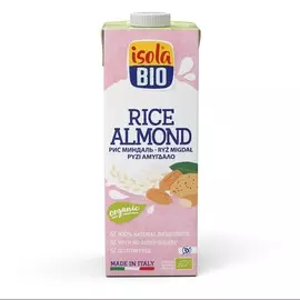 Напиток рисовый с миндалем без глютена, ISOLA BIO, 1 л, Италия