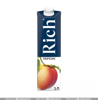 Нектар Rich Персик с мякотью, 1 л