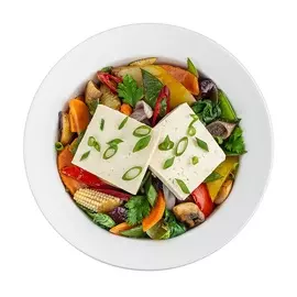 Обжаренный тофу с овощами 170 г Уже Готово Россия