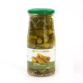 Огурцы маринованные, «Просто Азбука», 500 г, Россия