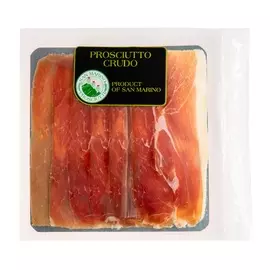 Окорок сыро-вяленая в нарезке Salumi Prosciutto Crudo 100 г, Сан-Марино