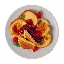 Оладьи с малиновым топпингом 90 г Россия