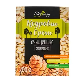 Орехи BioNergy кедровые очищенные 200г