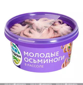 Осьминоги в рассоле, «Меридиан», 430 г, Россия