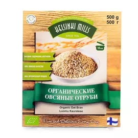 Отруби органические овсяные Helsinki Mills 500 г, Финляндия