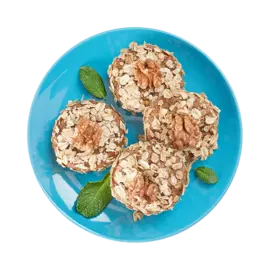 Овсянники с яблоками и грецкими орехами запеченные веганские «Уже Готово» 150г