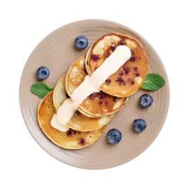 Панкейки черничные с творожным кремом, «Уже Готово», 150 г