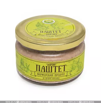 Паштетик "Зайчик" Калужичи 200 г, Россия