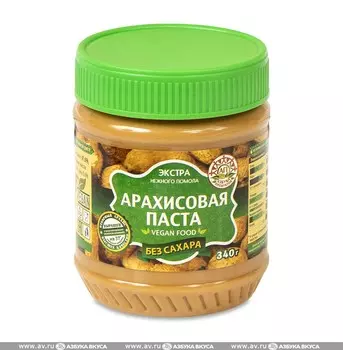 Паста АП арахисовая без сахара 340 г, Китай