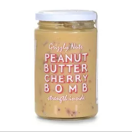 Паста арахисовая Grizzly Nuts CHERRY BOMB с вяленой вишней 370г стекло Россия