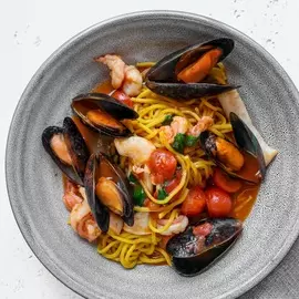 Паста Китарини с морепродуктами 250г