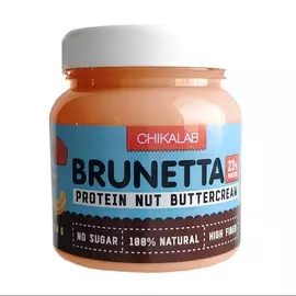 Паста орехово-протеиновая CHIKALAB Brunetta Солёная карамель с кешью (без сахара) 250г Россия
