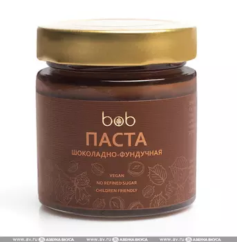 Паста шоколадно-фундучная BOB 200г Россия