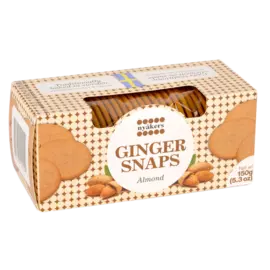 Печенье имбирное с миндалем, «Nyakers», 150 г
