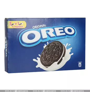Печенье Oreo шоколадное с ванильной начинкой, 228 г, Россия